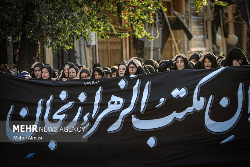 دسته عزاداری عصر عاشورا در زنجان