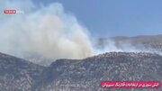 افزایش شدت آتش‌سوزی در منطقه قلارنگ