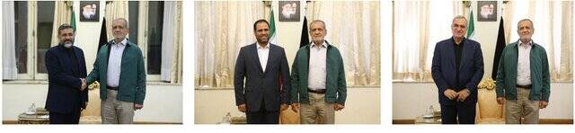 ادامه دیدارها با رئیسجمهور منتخب؛ منظور به پزشکیان گزارش داد