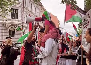 فیلم/ تظاهرات حامیان فلسطین مقابل سفارت رژیم صهیونیستی در اسلو