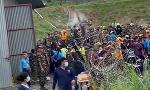 فیلم/ سقوط هواپیما با ۱۹ مسافر در پایتخت نپال