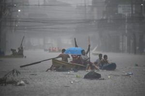 سیل در پایتخت فیلیپین