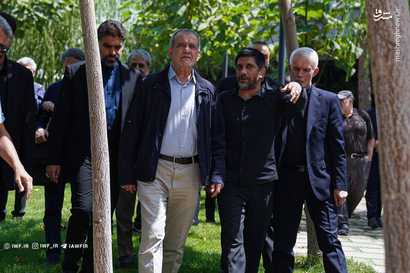 عکس/ حضور رئیس جمهور منتخب در کمپ تیمهای ملی کشتی