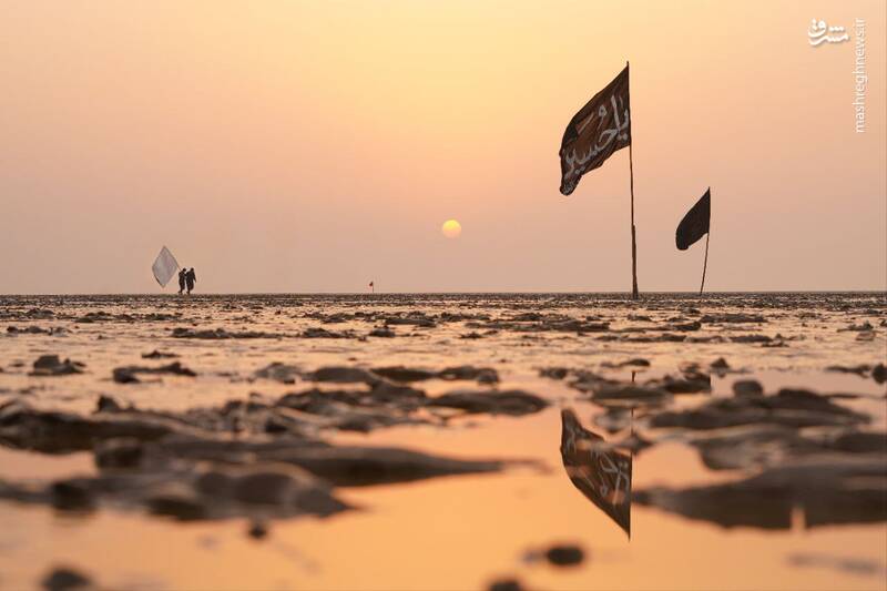 عکس/ آغاز پیادهروی اربعین از جنوبیترین نقطه عراق