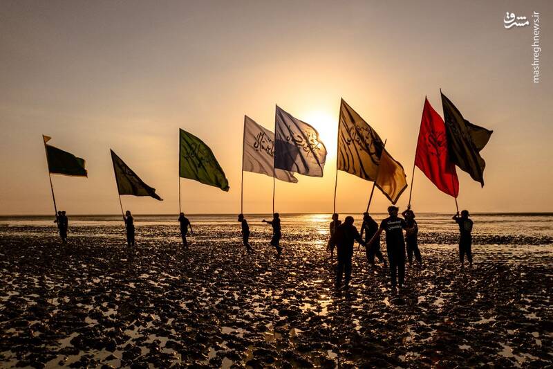 عکس/ آغاز پیادهروی اربعین از جنوبیترین نقطه عراق