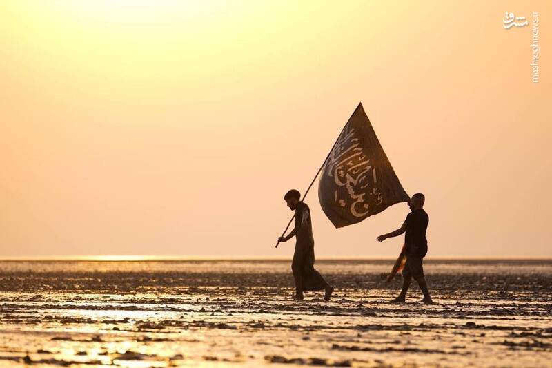 عکس/ آغاز پیادهروی اربعین از جنوبیترین نقطه عراق