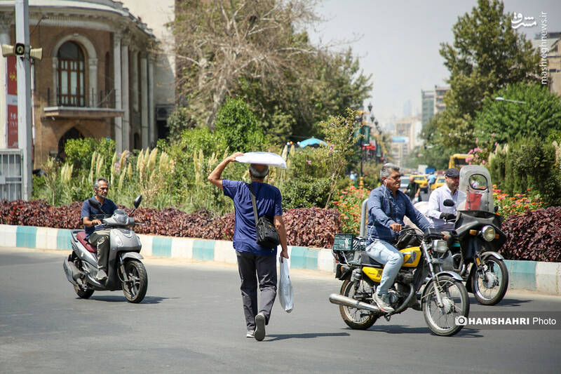 عکس/ تهران در مدار گرما