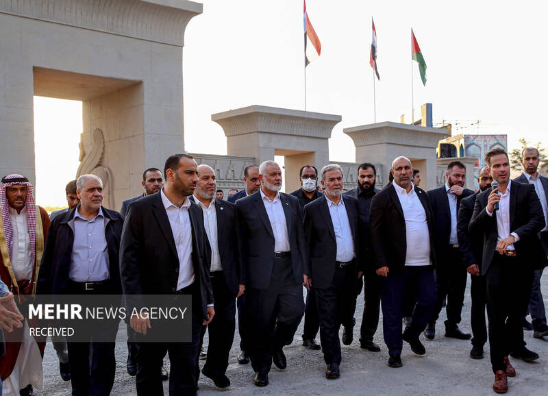 بازدید «اسماعیل هنیه» و «زیاد النخالة» از سرزمین تمدنها در برج میلاد