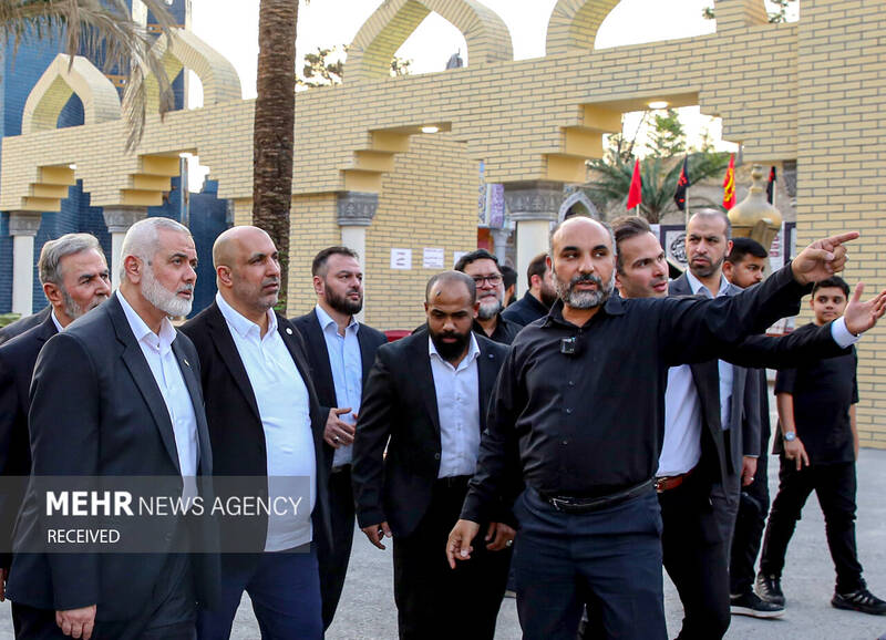 بازدید «اسماعیل هنیه» و «زیاد النخالة» از سرزمین تمدنها در برج میلاد