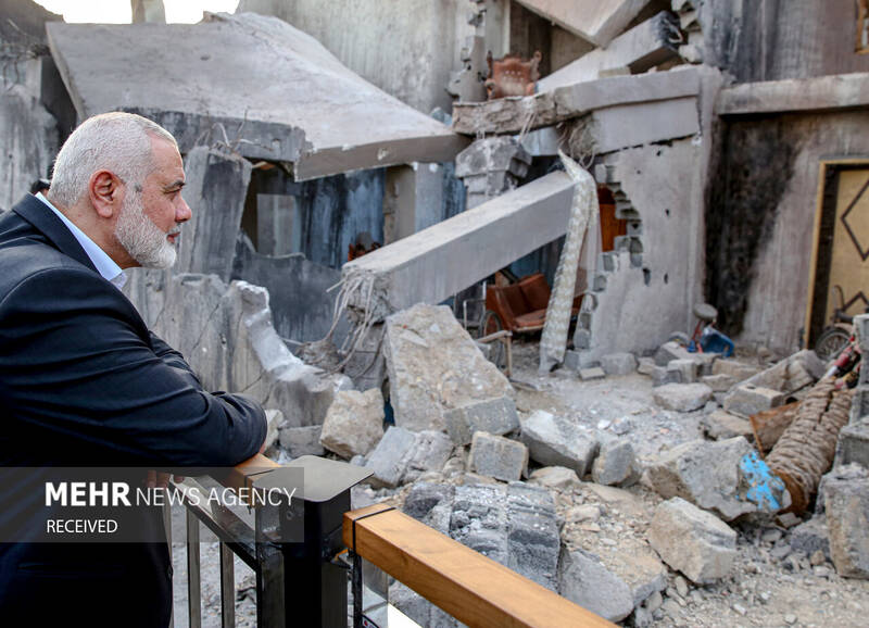 بازدید «اسماعیل هنیه» و «زیاد النخالة» از سرزمین تمدنها در برج میلاد