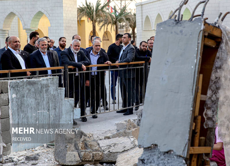 بازدید «اسماعیل هنیه» و «زیاد النخالة» از سرزمین تمدنها در برج میلاد