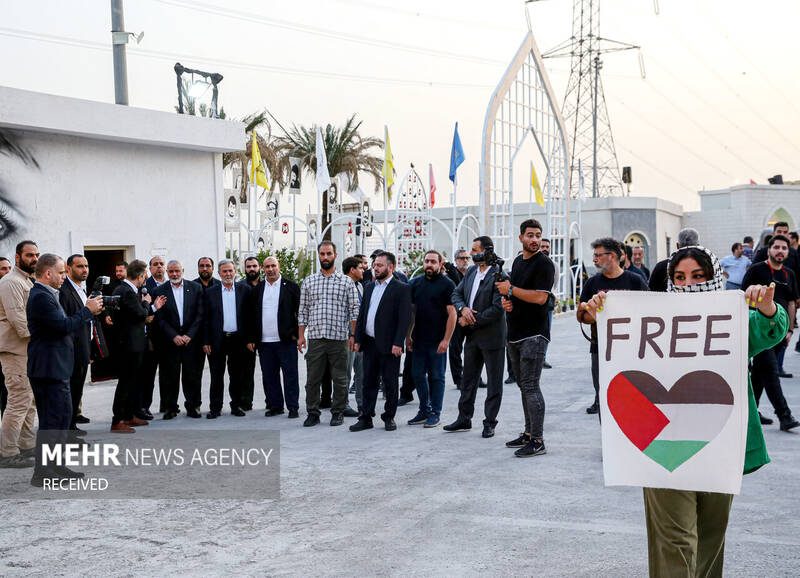 بازدید «اسماعیل هنیه» و «زیاد النخالة» از سرزمین تمدنها در برج میلاد