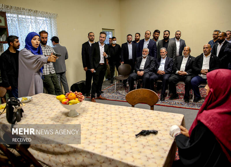 بازدید «اسماعیل هنیه» و «زیاد النخالة» از سرزمین تمدنها در برج میلاد