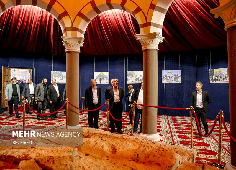 بازدید «اسماعیل هنیه» و «زیاد النخالة» از سرزمین تمدنها در برج میلاد