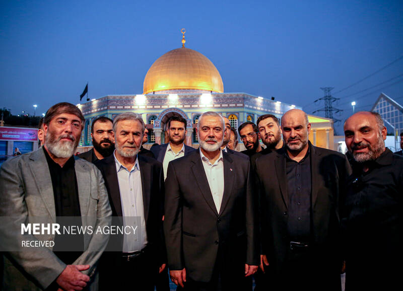 بازدید «اسماعیل هنیه» و «زیاد النخالة» از سرزمین تمدنها در برج میلاد