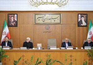 تصویری از شهید هنیه در جلسه هیئت دولت