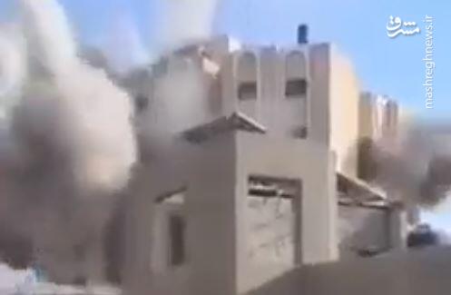 لحظه اصابت موشک اسراییل به ساختمان فرمانده حزب الله
