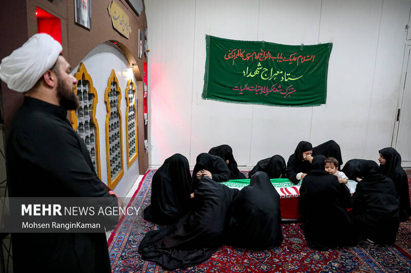 عکس/ مراسم وداع با پیکر مطهر شهیدالقدس میلاد بیدی