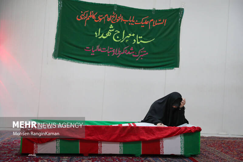 عکس/ مراسم وداع با پیکر مطهر شهیدالقدس میلاد بیدی