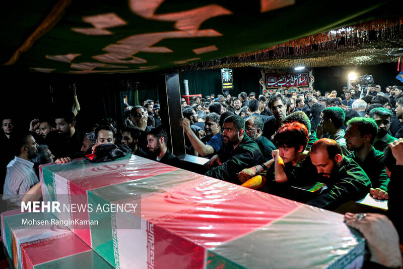 عکس/ مراسم وداع با پیکر مطهر شهیدالقدس میلاد بیدی