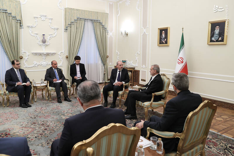 عکس/دیدار وزیر امور خارجه اردن با پزشکیان