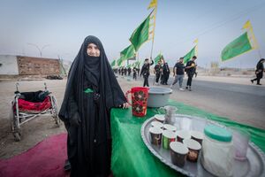 نوکری امام حسین(ع) زن و مرد و سن و سال نمی‌شناسه