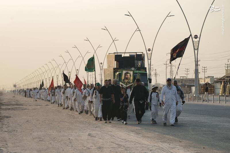 عکس/ پای پیاده از حرم تا به حرم