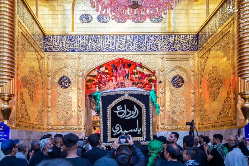 عکس/ تشییع نمادین پیکر امام حسن(ع) در کربلا