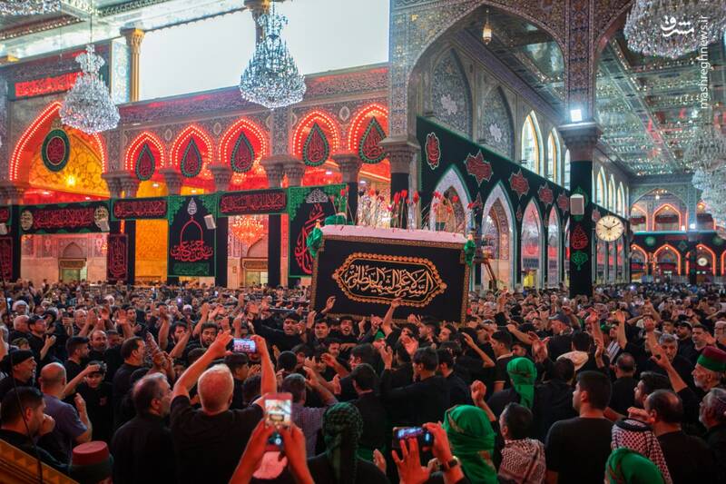 عکس/ تشییع نمادین پیکر امام حسن(ع) در کربلا