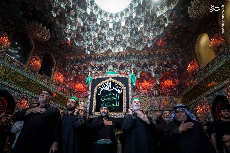 عکس/ تشییع نمادین پیکر امام حسن(ع) در کربلا