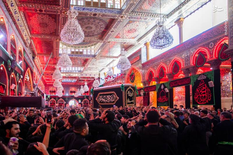 عکس/ تشییع نمادین پیکر امام حسن(ع) در کربلا