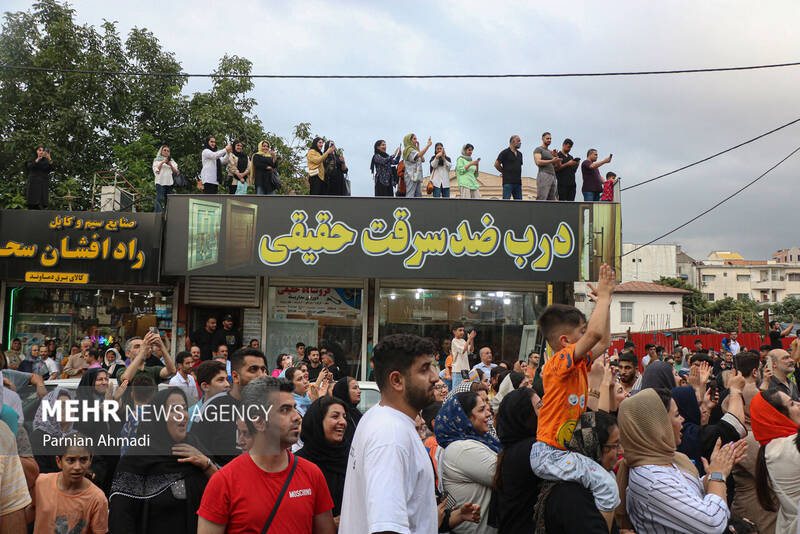 استقبال مردم شهرستان آمل از هادی ساروی