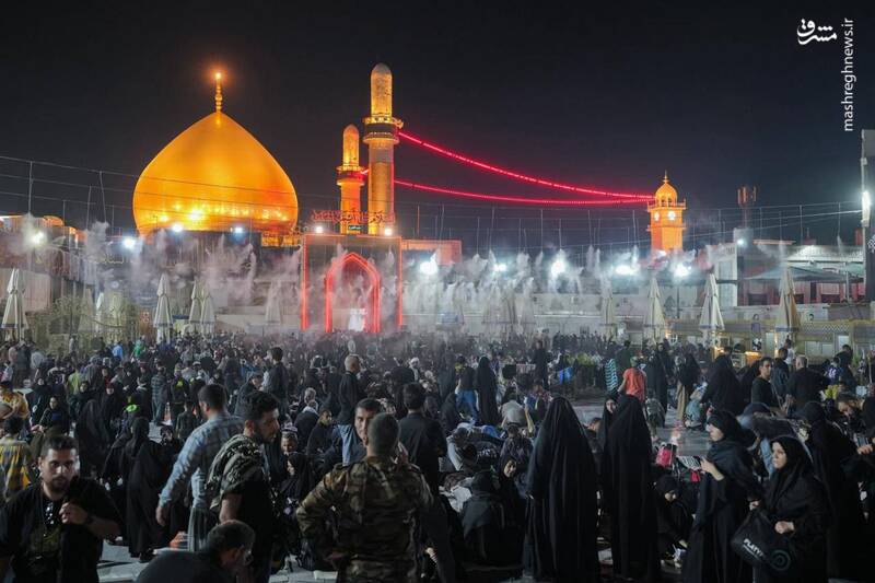 عکس/ پذیرایی از زائران اربعین در سامرا