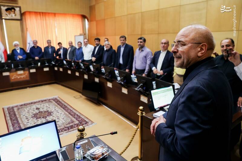 عکس/ بازدید محمدباقر قالیباف از فرآیند بررسی صلاحیت وزرای پیشنهادی