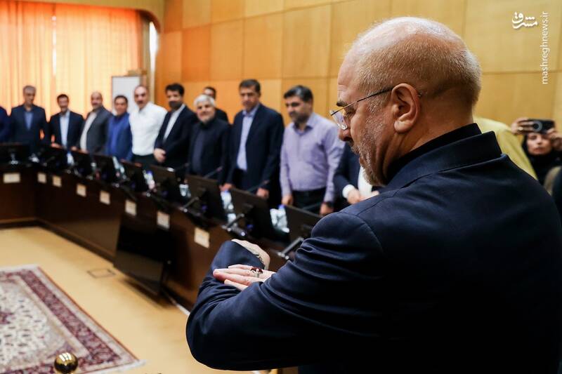 عکس/ بازدید محمدباقر قالیباف از فرآیند بررسی صلاحیت وزرای پیشنهادی