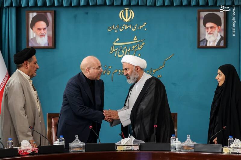 عکس/ بازدید محمدباقر قالیباف از فرآیند بررسی صلاحیت وزرای پیشنهادی