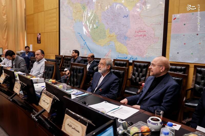 عکس/ بازدید محمدباقر قالیباف از فرآیند بررسی صلاحیت وزرای پیشنهادی