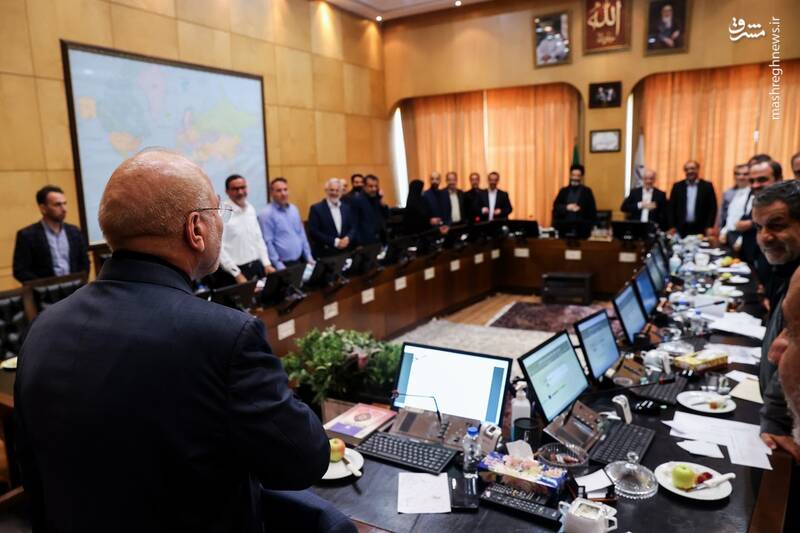 عکس/ بازدید محمدباقر قالیباف از فرآیند بررسی صلاحیت وزرای پیشنهادی