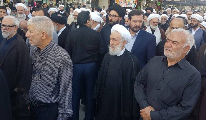 پیکر همسر آیتالله شبیری زنجانی در حرم حضرت معصومه(س) به خاک سپرده شد