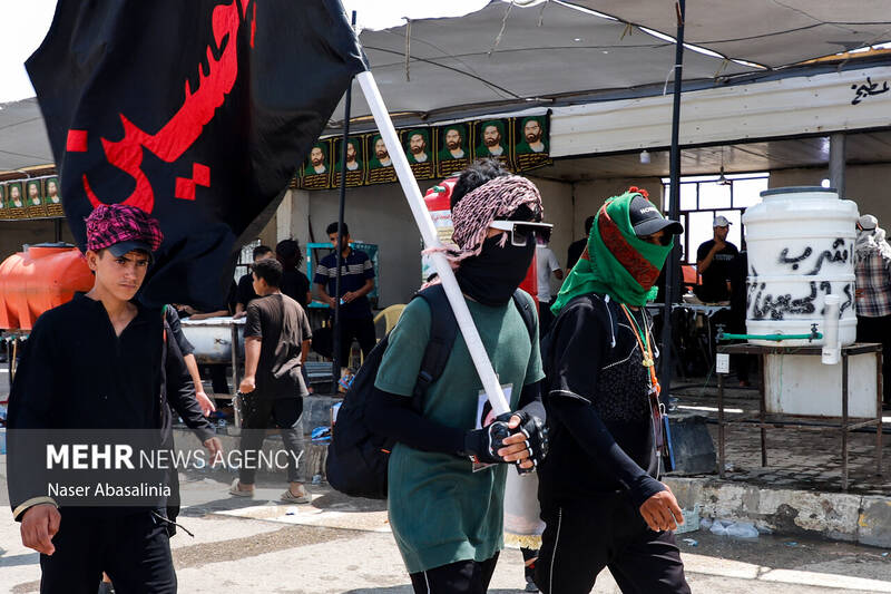 پیادهروی اربعین در گرمای 47 درجه