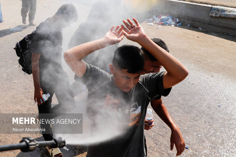 پیادهروی اربعین در گرمای 47 درجه