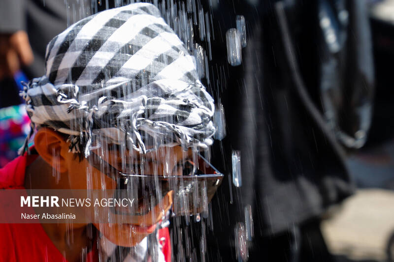 پیادهروی اربعین در گرمای 47 درجه