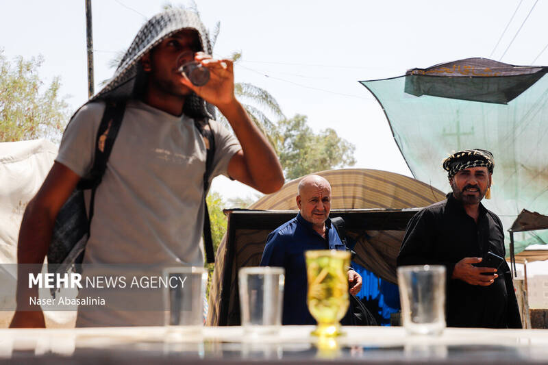 پیادهروی اربعین در گرمای 47 درجه