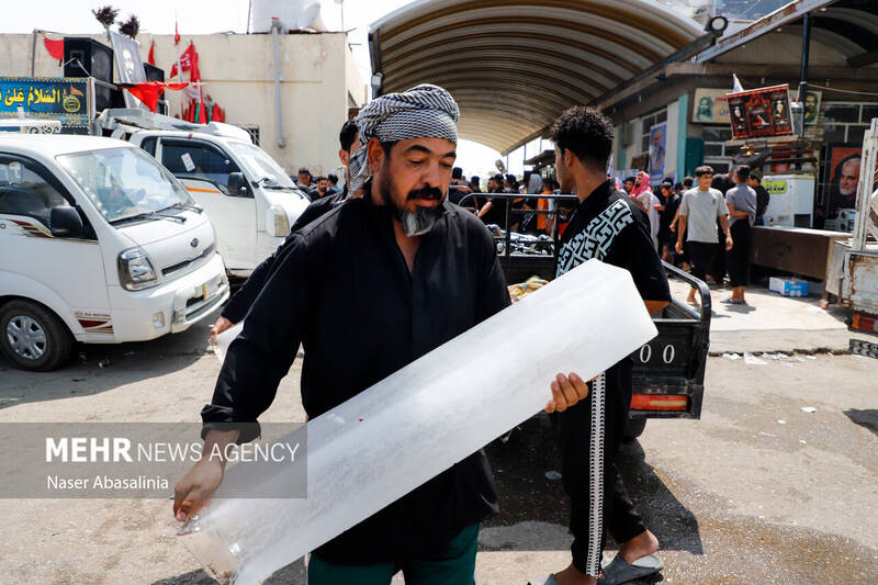 پیادهروی اربعین در گرمای 47 درجه
