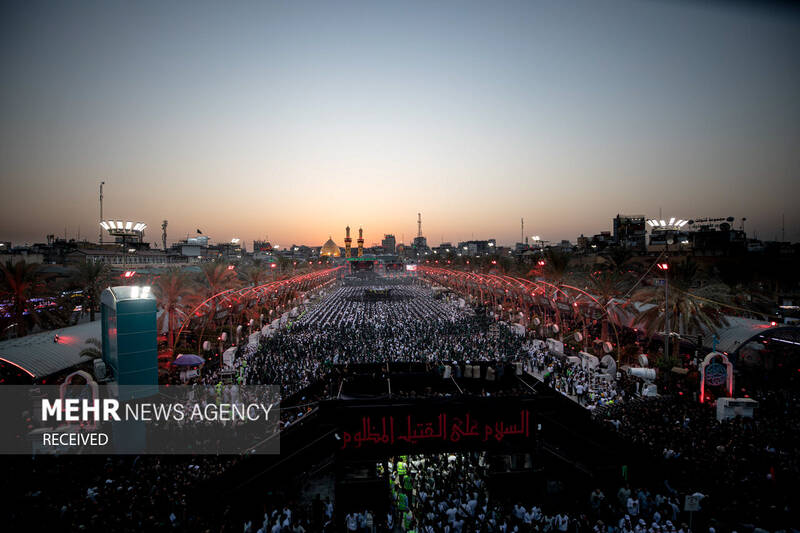 دسته عزاداری بنی عامر در بینالحرمین