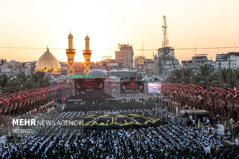 دسته عزاداری بنی عامر در بینالحرمین