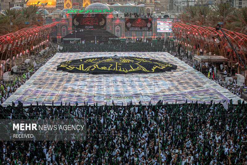 دسته عزاداری بنی عامر در بینالحرمین