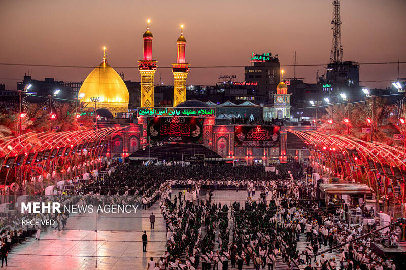 دسته عزاداری بنی عامر در بینالحرمین