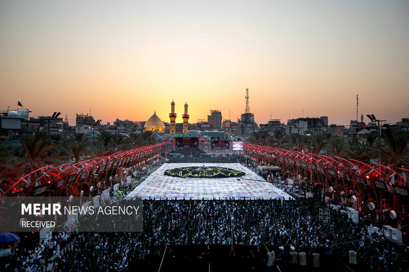 دسته عزاداری بنی عامر در بینالحرمین