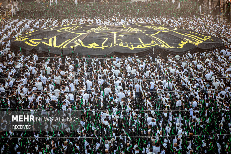 دسته عزاداری بنی عامر در بینالحرمین